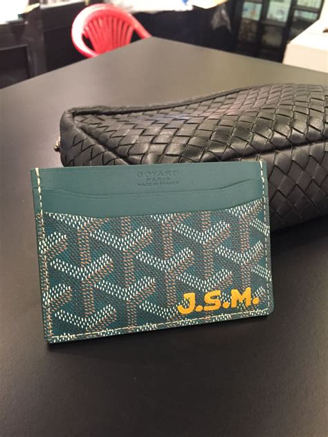 grey goyard card holder|authentic goyard card holder.